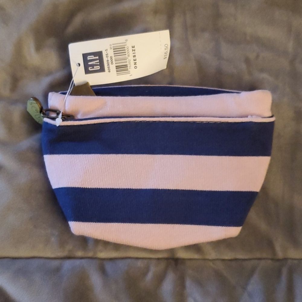 Gap pink/blue cosmetic bag NWT